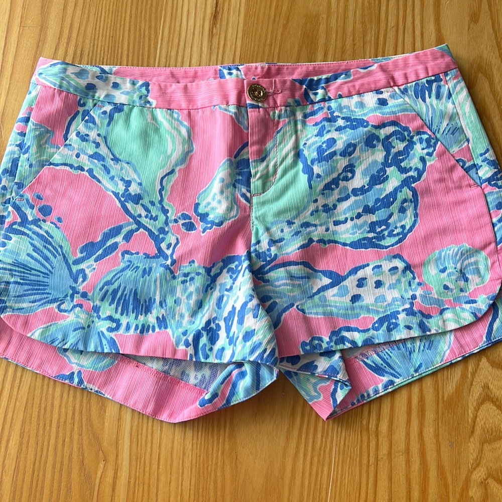 Lilly Pulitzer Adie Shorts Pink Pout Barefoot Princess